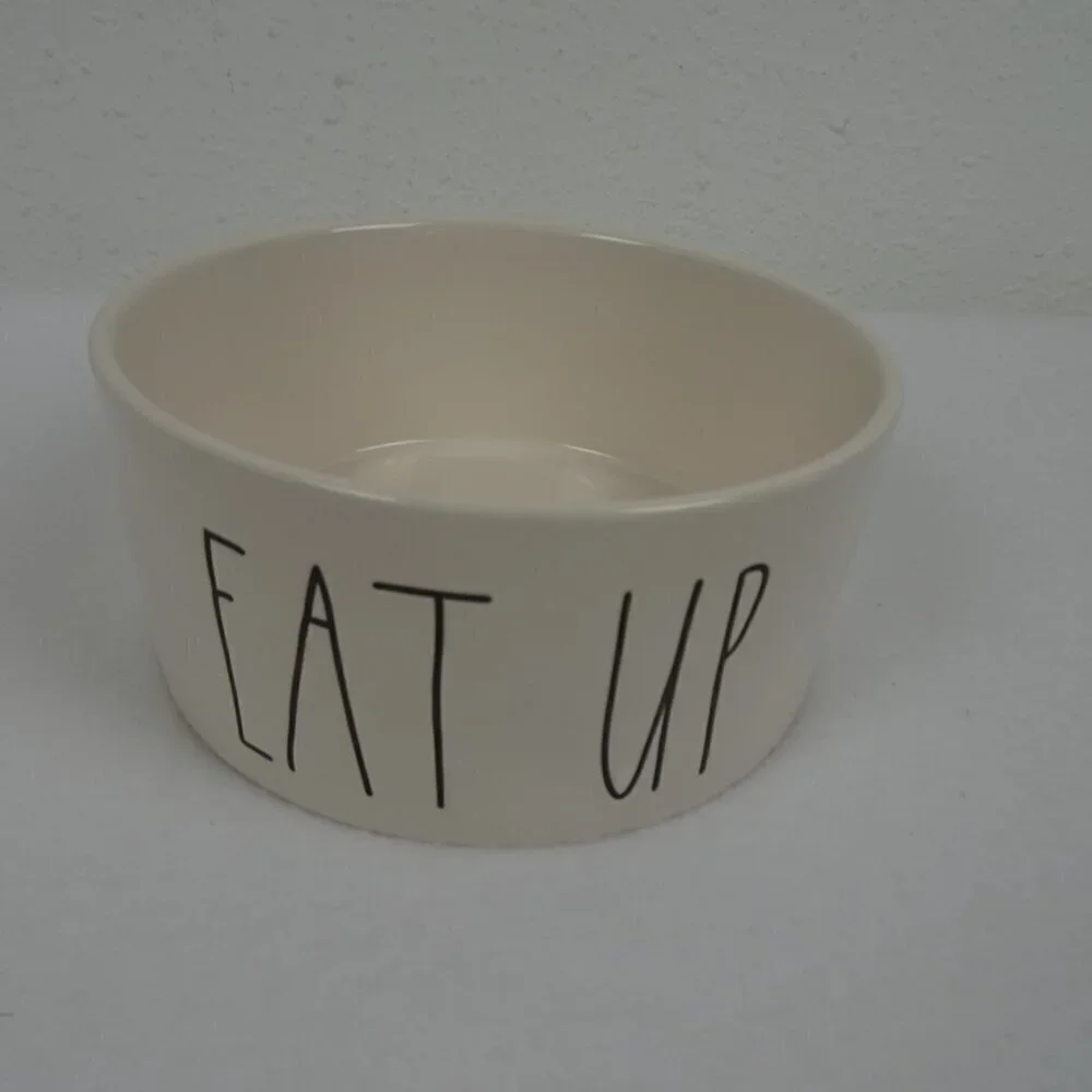 Rae Dunn EAT UP 6” Dog Cat Pet Food Water Bowl Artisan Collection by Magenta